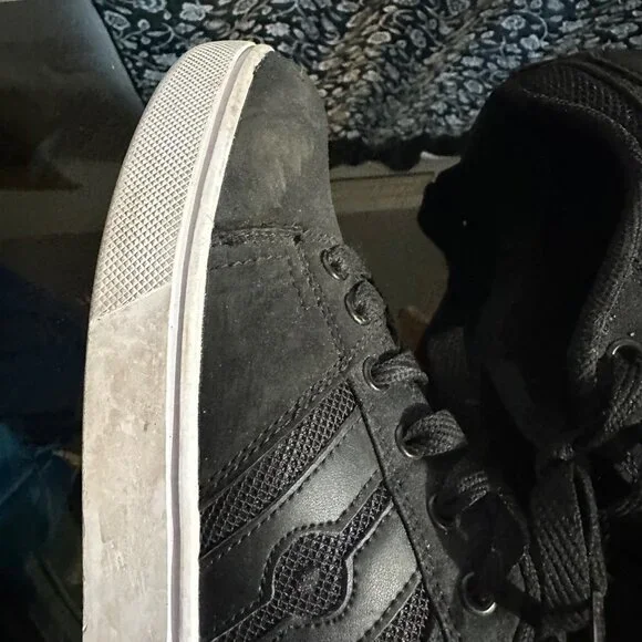 Heelys Black Big Kids Roller Shoes Black White Big boy Size 5 - Picture 4 of 14